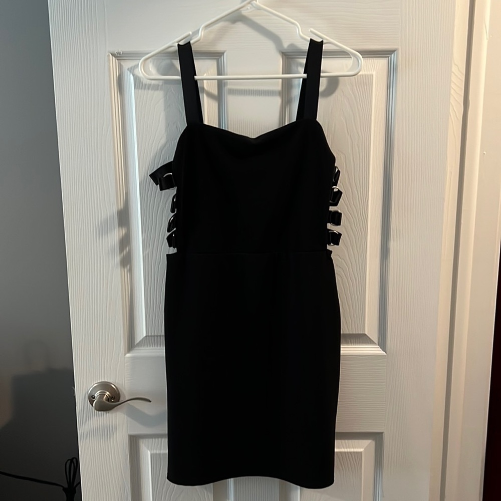 black express bondage dress